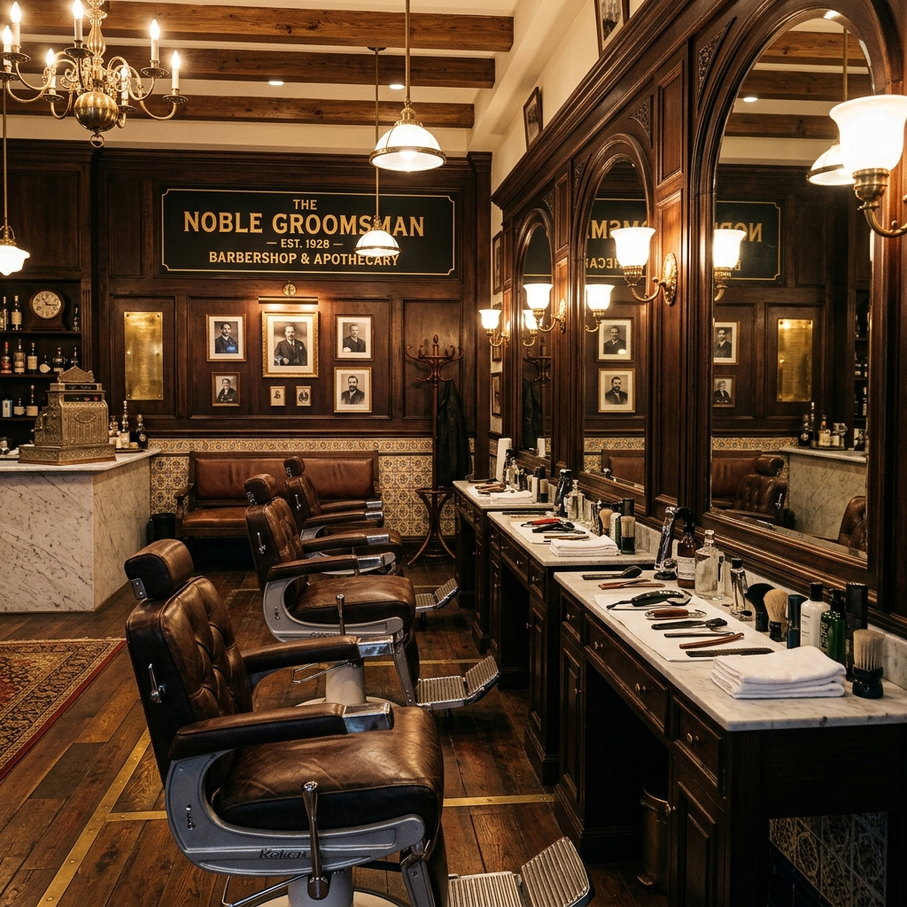 Salon rétro sièges en cuir confortables